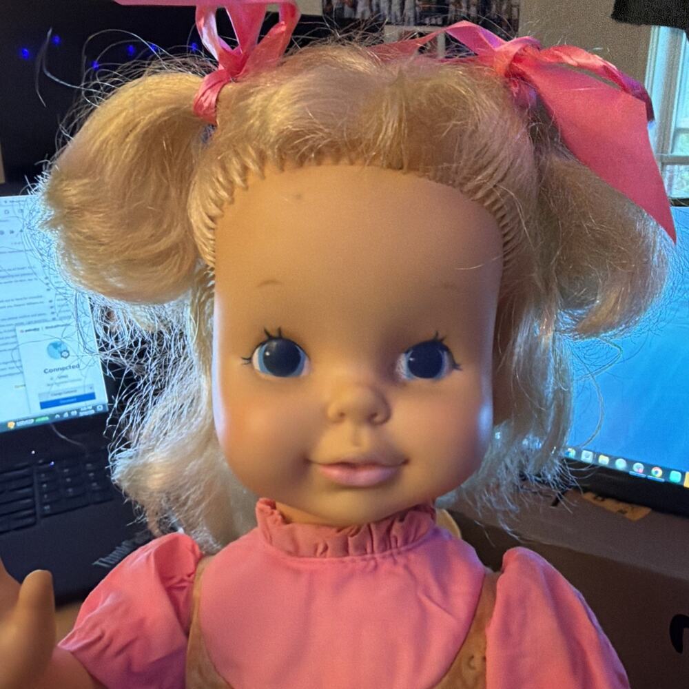 Vintage Timey Tell Doll 17” Original Clothes And Watch Needs String Mattel 1969